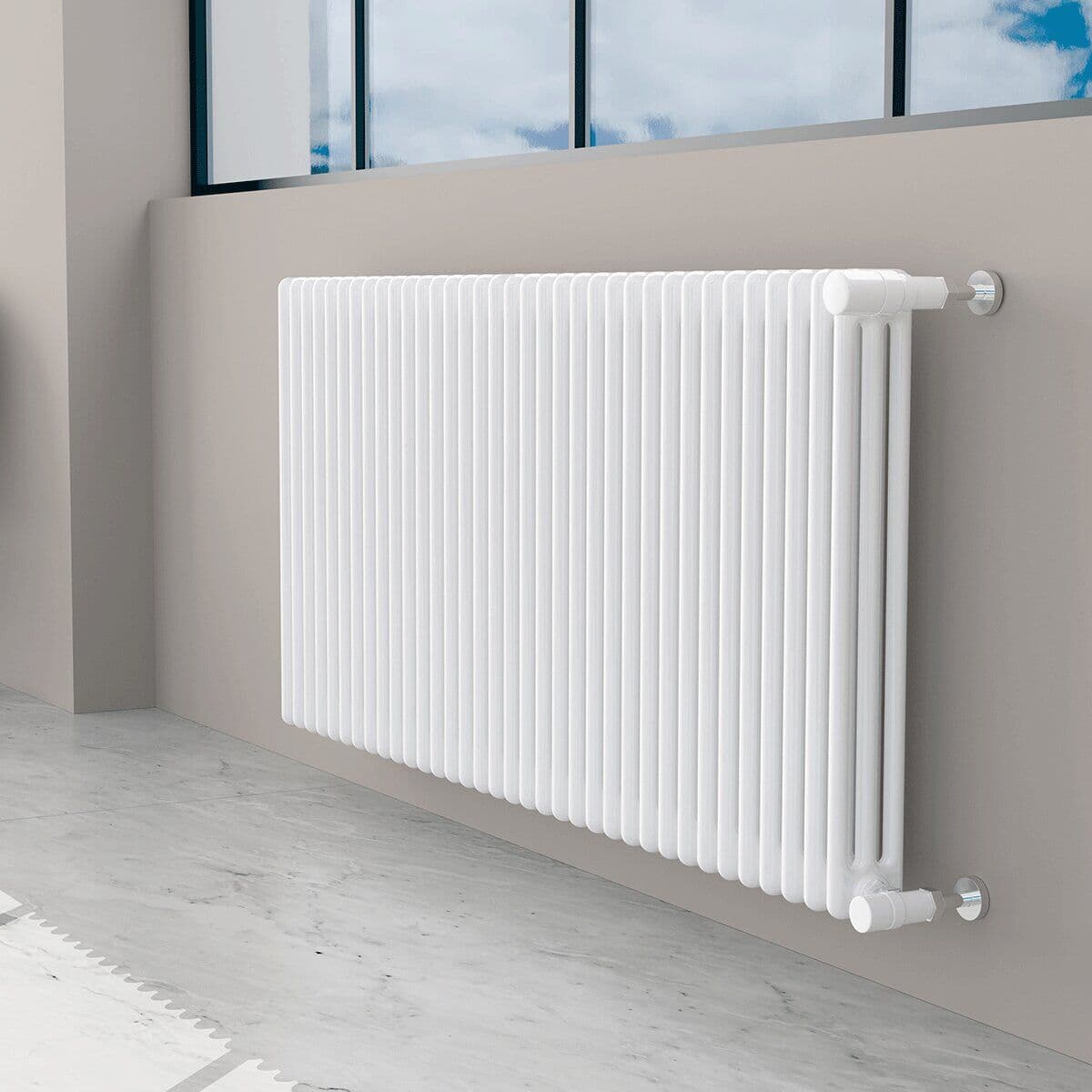 Cordivari Radiatore a colonna Ardesia 3 colonne/5 elementi - Altezza 856 Interasse 800 (mm) - PER SOSTITUZIONE o NUOVA INSTALLAZIONE