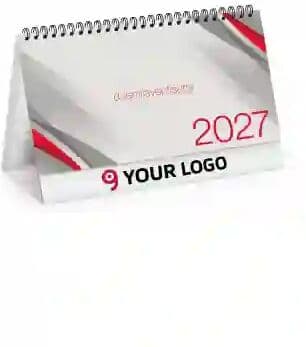Calendario da tavolo Mod Table bianco 19x14,5 cm spiralato Personalizzate o neutre