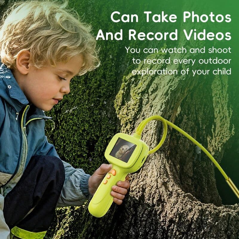 NONE Kids Borescope Snake Camera with Light Outdoor STEM Educational Toy Endoscope Science Gift for Boys Girls Camping Explore Nature