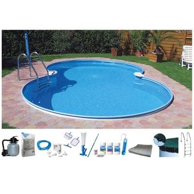 Achtformpool MY POOL BWT "SYDNEY 3", weiß, B:320cm H:120cm L:525cm, Schwimmbecken, in verschiedenen Größen erhältlich