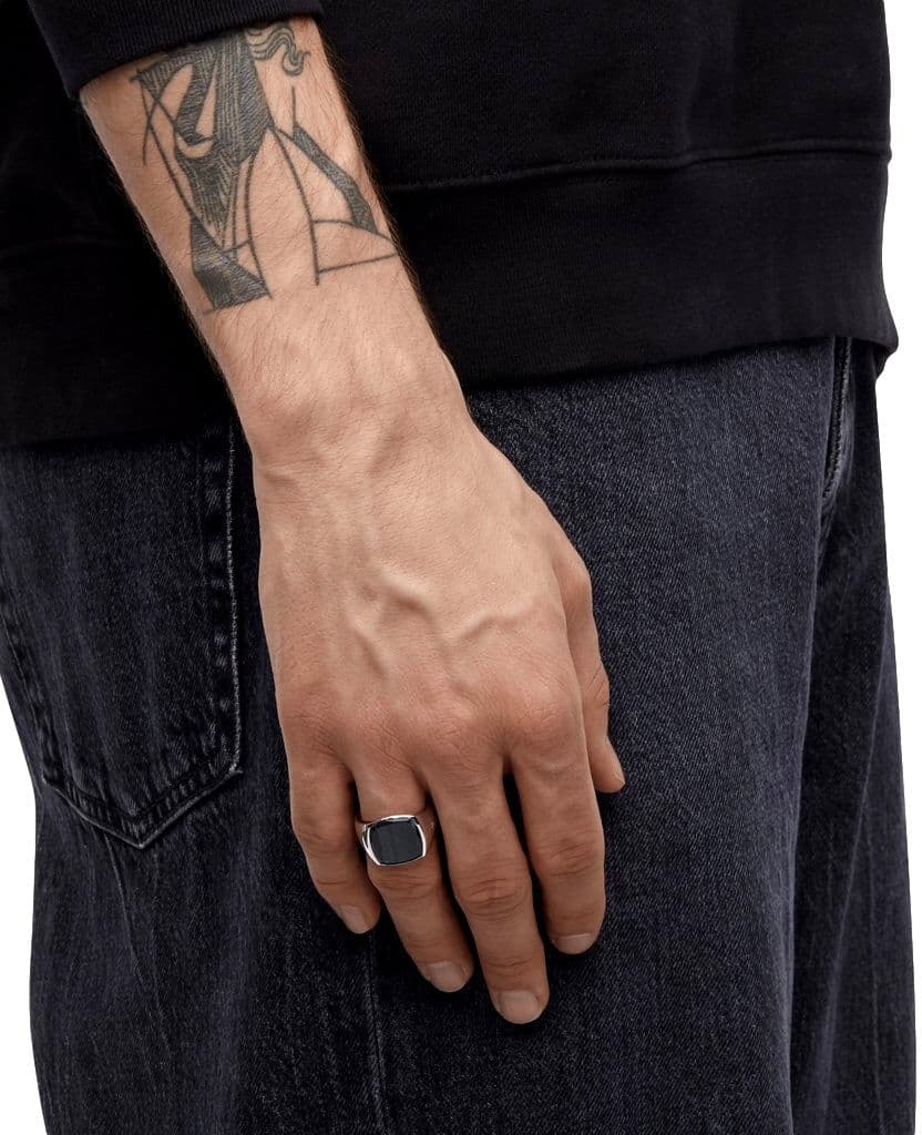 Tom Wood Cushion Blue Hawk Eye Ring Sølv Sølv  66