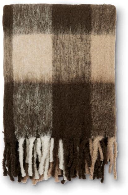 Jakobsdals Bello Grande  Pläd 140x200 Beige/svart