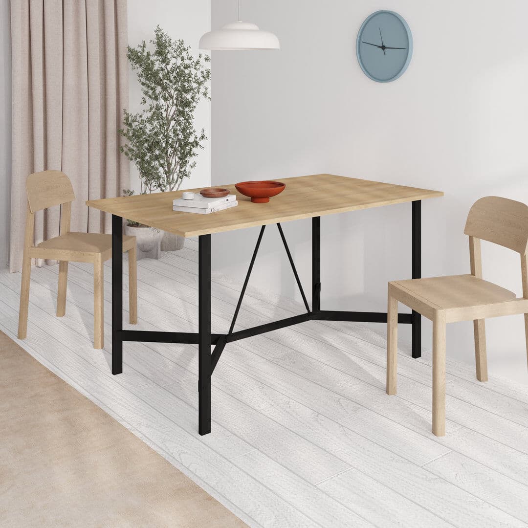 Borough Wharf Alvieri Rectangular Dining Table Sapphire Oak