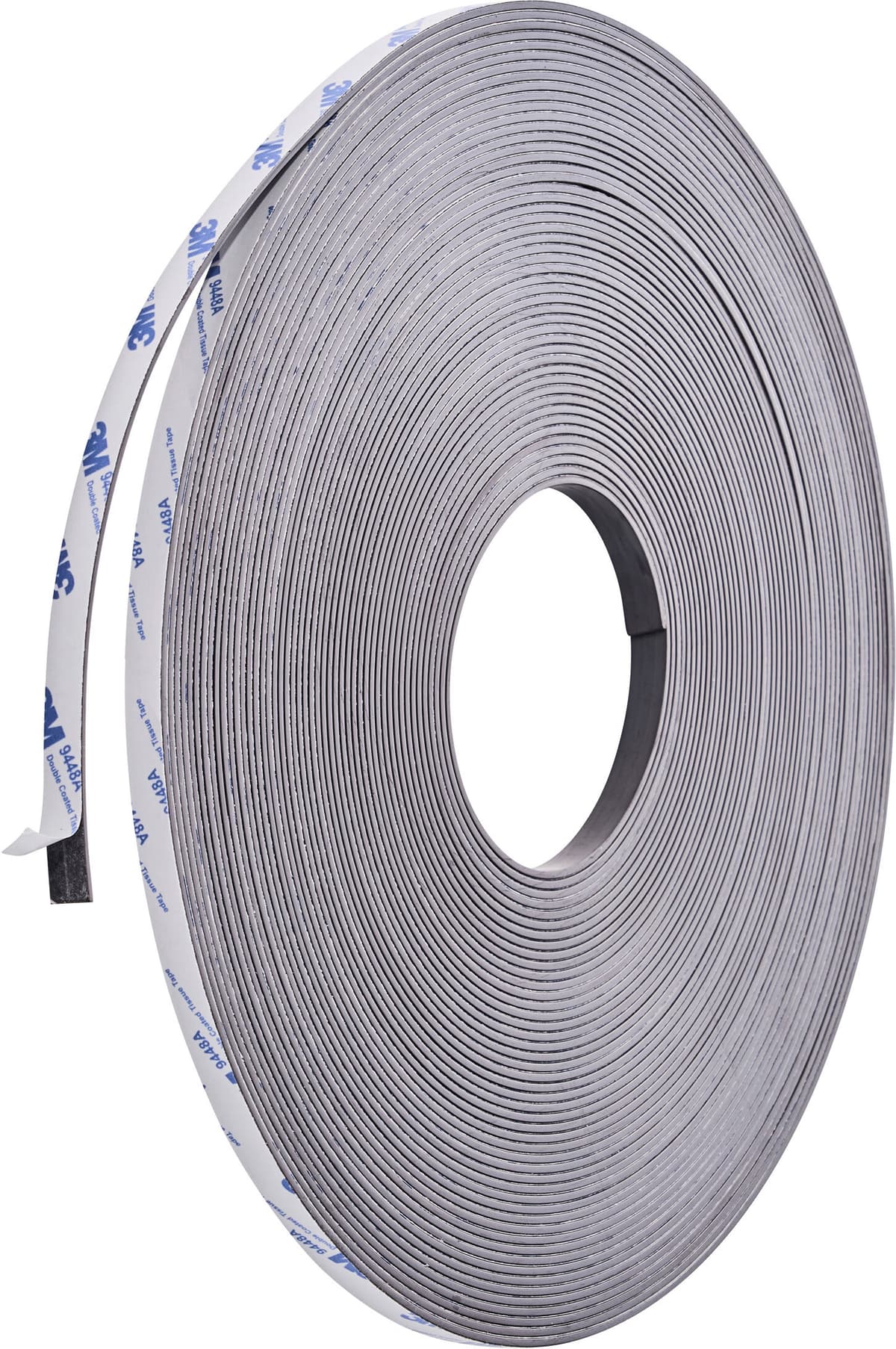SPRINTIS Cinta magnética autoadhesiva, fuerte 10 mm   30 m   2 mm, ferrita, negro