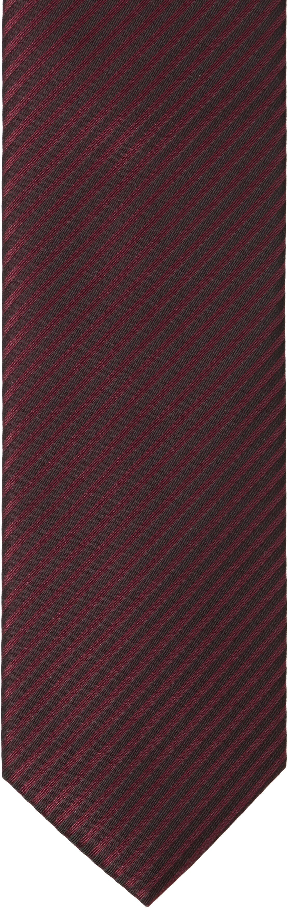 Krawatte MAN'S WORLD "im edlen Streifendesign", Herren, dunkelrot, Web, Kunstfaser, gestreift, leicht glänzend, Krawatten Krawatte, Breite 6 cm mit klassischer Länge 150cm dunkelrot Einheitsgröße