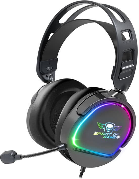 SPIRIT OF GAMER HEADSET GAMING SOG PRO-H6 PRETO