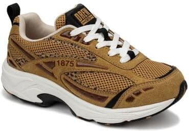 Women's Fiona Arch Support Sneaker by Drew in Tan Leopard (Size 8.5 XW)