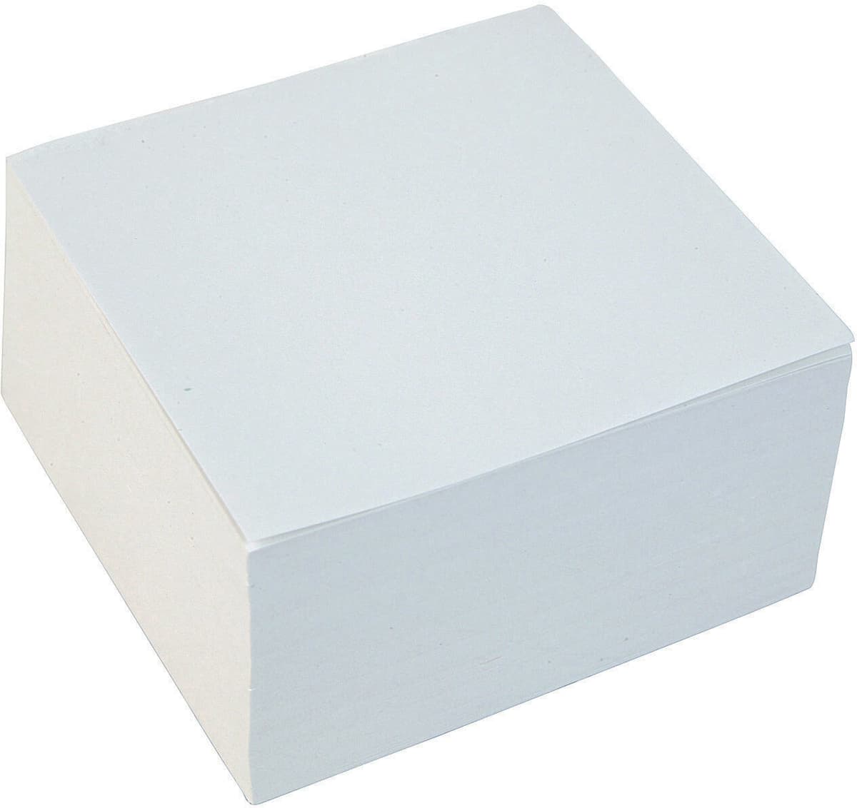 White Box Blockkub 10x10x5cm limmad vit