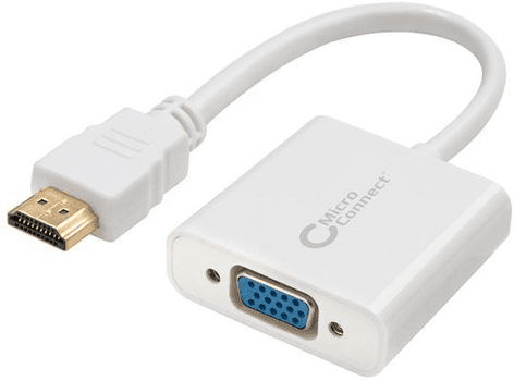 MicroConnect Hdmi Til Vga-Adapter, 1 Stykk, Sen-Hdmvga1 Hvit