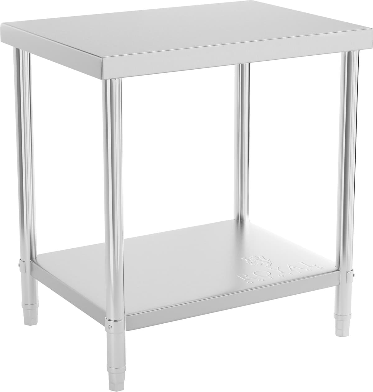 Royal Catering Masă de Lucru din Oţel inoxidabil - 80 x 60 cm - capacitate de incarcare 250 kg RCAT-80/60-NW