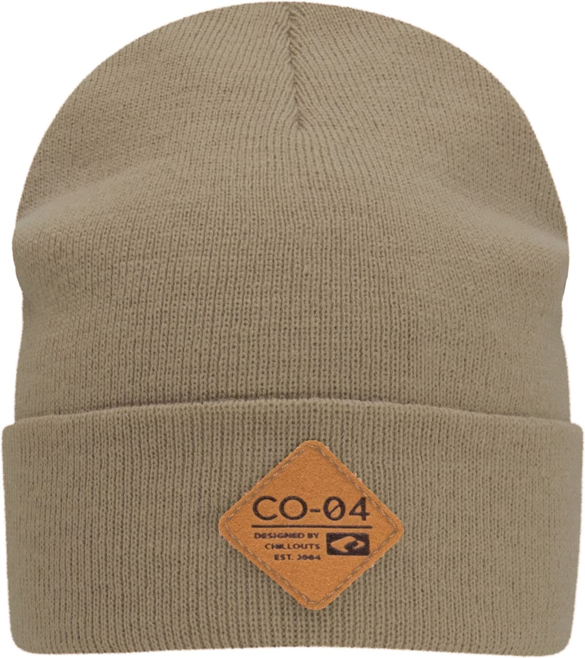 Beanie CHILLOUTS "Nicki Hat", Damen, braun (hellbraun), Feinstrick, Kunstfaser, unifarben, Mützen Beanie, Hautsympathisch, atmungsaktiv, wärmend, Doppellagig hellbraun Einheitsgröße