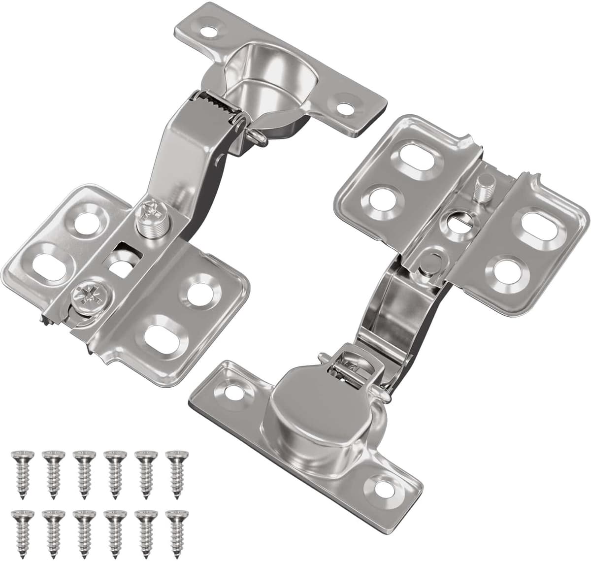 vidaXL Charnière 2 pc Nickel 85 x 52,5 x 9,5 mm Fer