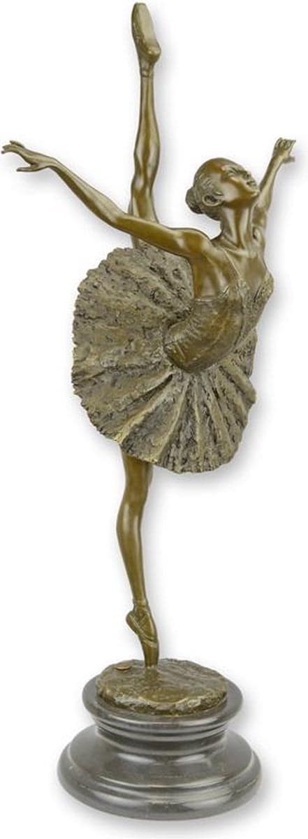 Bronzen beeld van een ballerina voor op tafel