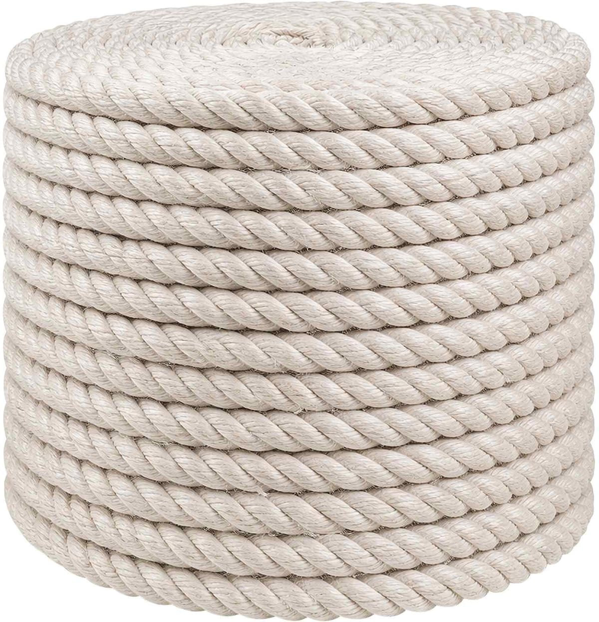 vidaXL Corde en Jute 10 mm Blanc Jute 100% Tossa