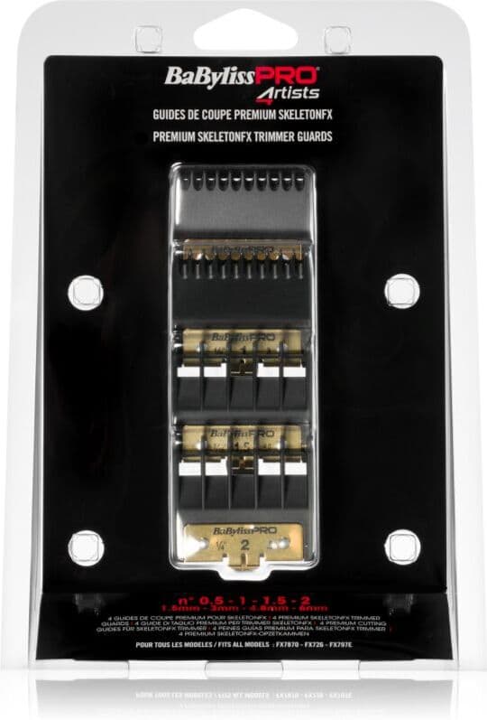 BaByliss PRO Blades Skeleton FX Vervangende Opzetstuk 1,5mm, 3mm, 4,8mm, 6mm 4 st
