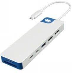 Hyper hyperdrive flex 9 port dual 4k hdmi dock, 100w pd pass-through, white
