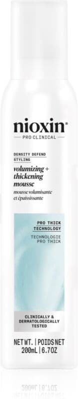 Nioxin Density Defend Styling Volumizing αφρώδες σκληρυντικό μους για όγκο μαλλιών 200 ml