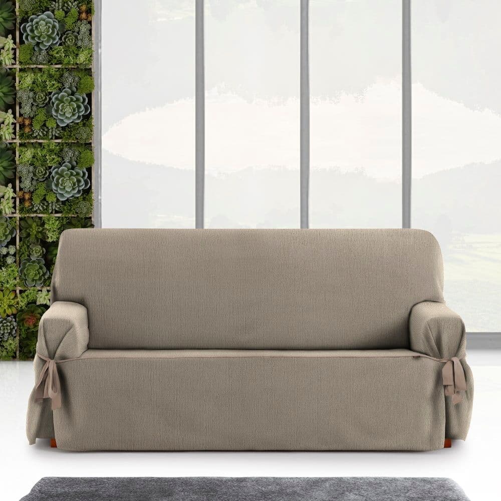 Eysa Funda de sofá dos plazas con lazos topo 140 - 180 cm
