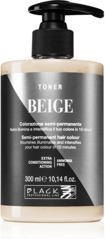 Black Professional Line Toner τονωτικό χρώματος μαλλιών για φυσικές αποχρώσεις Beige 300 ml