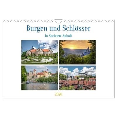 Burgen und Schlösser (Wandkalender 2026 DIN A4 quer), CALVENDO Monatskalender