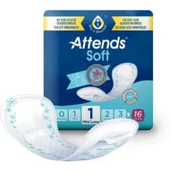 Attends Soft 1 Mini Long Einlagen 16er Pack 12X16 St