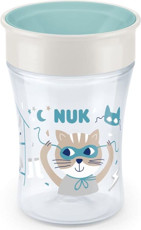 NUK Magic Cup κύπελλο με καπάκι 8m+ Green 1 τμχ