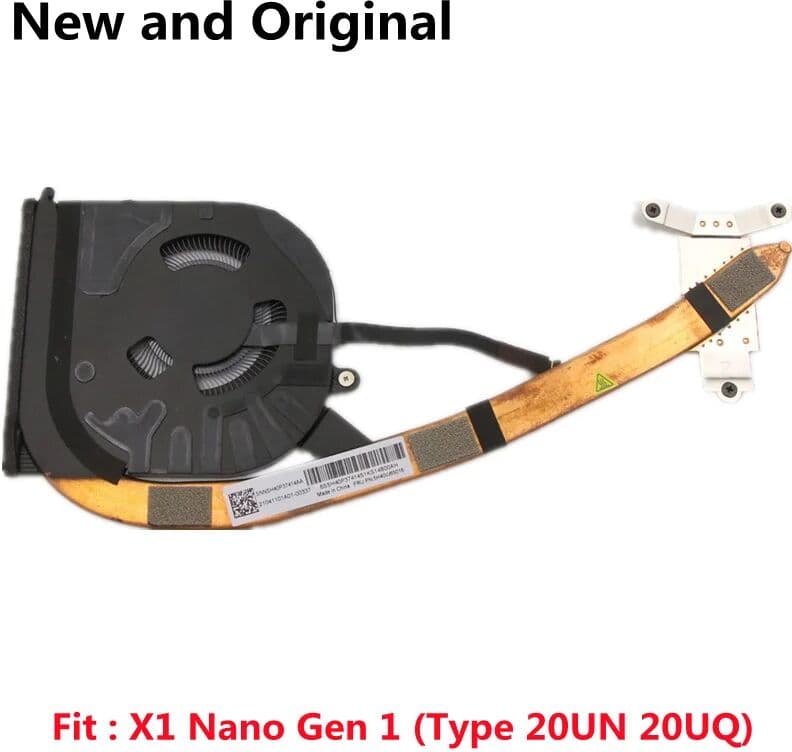 SZHYAIR Original CPU Cooling Fan Heatsink Radiator Cooler For Lenovo ThinkPad X1 Nano Gen 1 Laptop 5H40W65016 5H40W65015