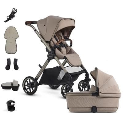 Silver Cross Reef 2 Multi-terrain Modular Stroller + Bassinet + Accessory Bundle - Frappe