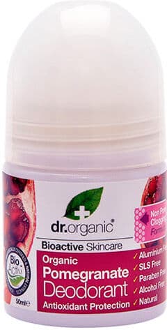Dr. Organic Roll On Deo Pomegranate   50 ml
