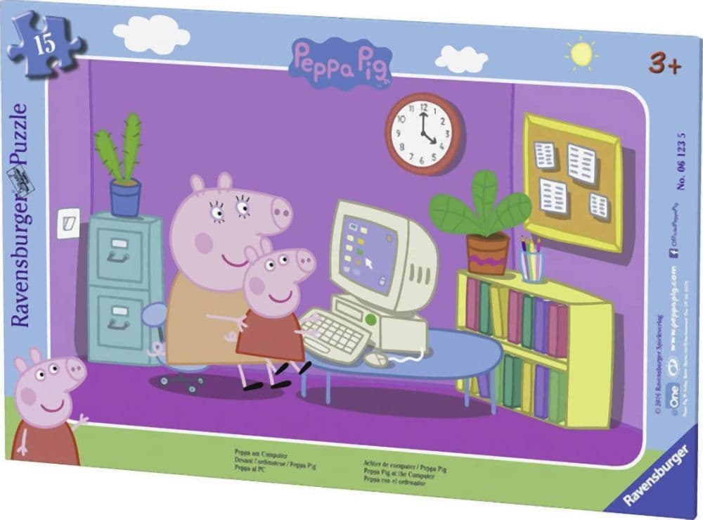 Ravensburger Frame Puzzle: Peppa The Ping (15pcs) (06123)