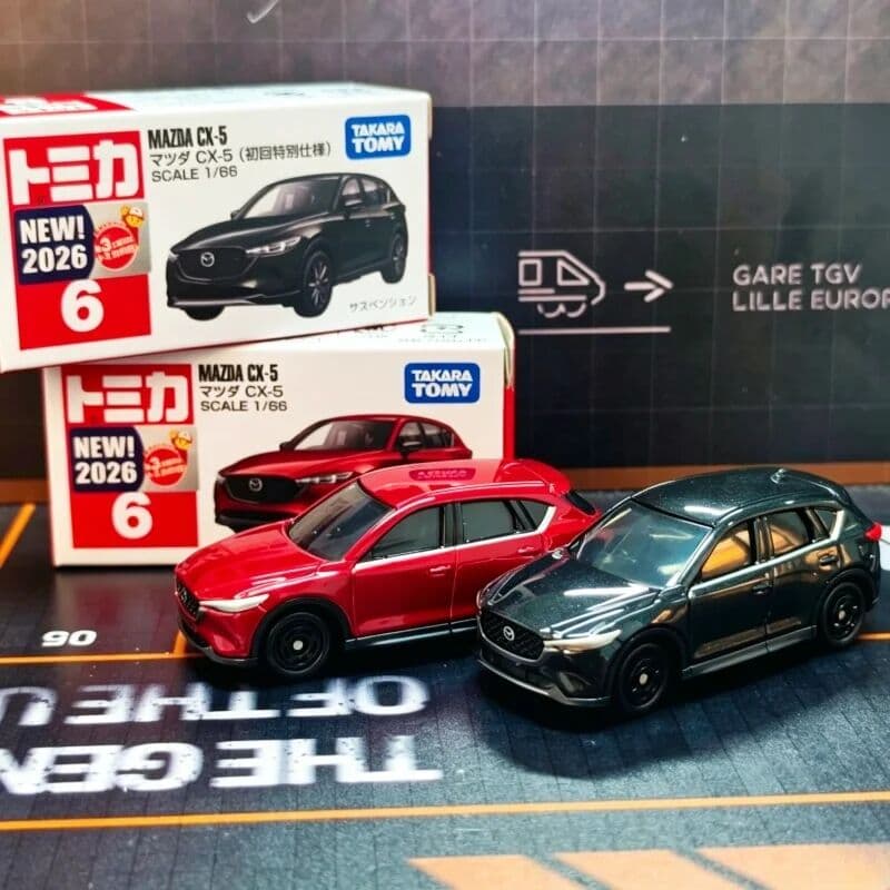 Takara Tomy Tomica No. 6 Mazda CX-5 Cars Hot Pop 1:64 Car Alloy Toys Vehicle Diecast Metal Car Model Ornaments Birthday Gift Toy