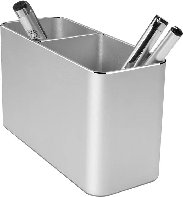 NONE Aluminum Metal Pen Holder, Pencil Support for Desk Organizer Makeup Brush Holder Ideal Gift for Office, Classroom, Home