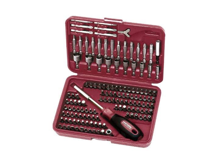 Werkzeugset KRAFTWERK Universal-Bitbox 138-teilig , rot (schwarz), Werkzeugsets, Werkzeugset