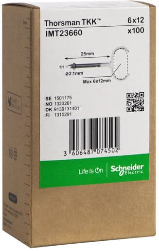 THORSMAN Metallklammer TKK 6x12 spiker 25mm 100stk - 1323261