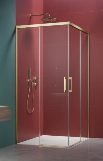 Radaway Idea 6 Kdd Brushed Light Gold kabina 75x90cm szczotkowane jasne złoto 387066-98-01L/387060-98-01R