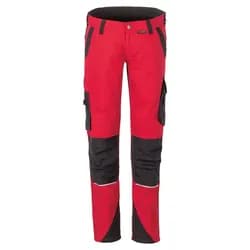 Damen Stretch-Bundhose "NORIT" - 40 - rot/schwarz