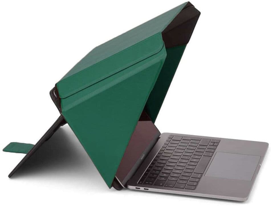 Universal Philbert Hood Laptop Cover m. Solafskærmning & Integreret Privacy 15-16" - Sort / Grøn