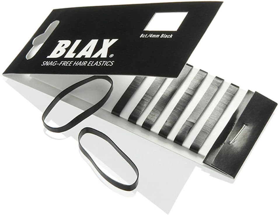 BLAX Hårstrikker Svarte 8 Stk
