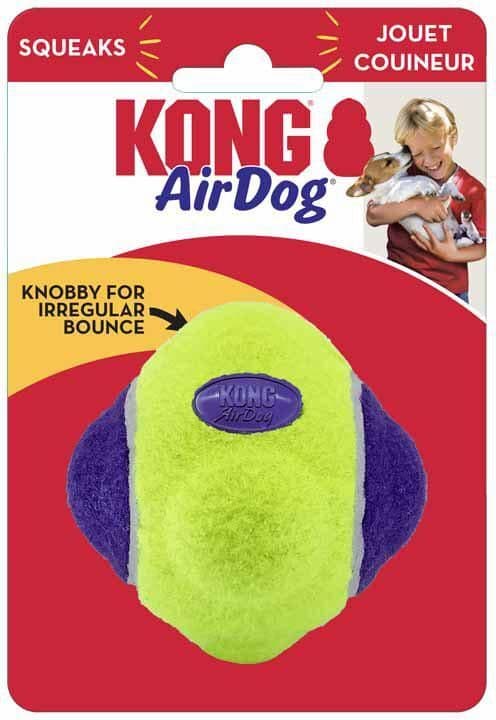 KONG - Airdog Squeaker Knobby Ball - XS/S