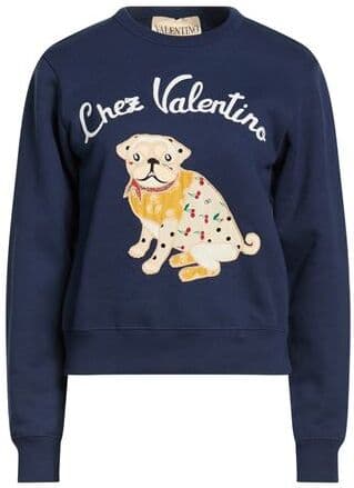 Valentino Garavani Sudadera Mujer Azul marino S,XS Mujer