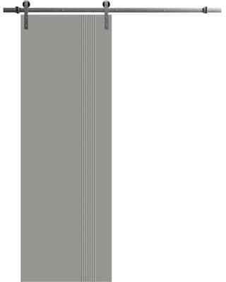 SartoDoors Basic 0111   Bedroom Door Barn Door   Solid Wood   18x80, Dove Grey Bathroom Door Pantry Door Closet Door