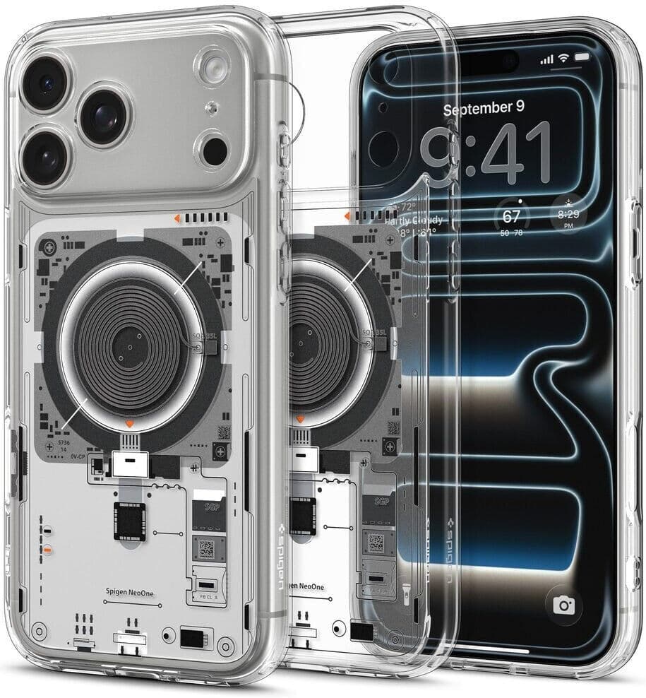 iPhone 18 Pro Max / 17 Pro Max Spigen Ultra Hybrid Bagside Cover - MagSafe Kompatibel - Gennemsigtig / Sort