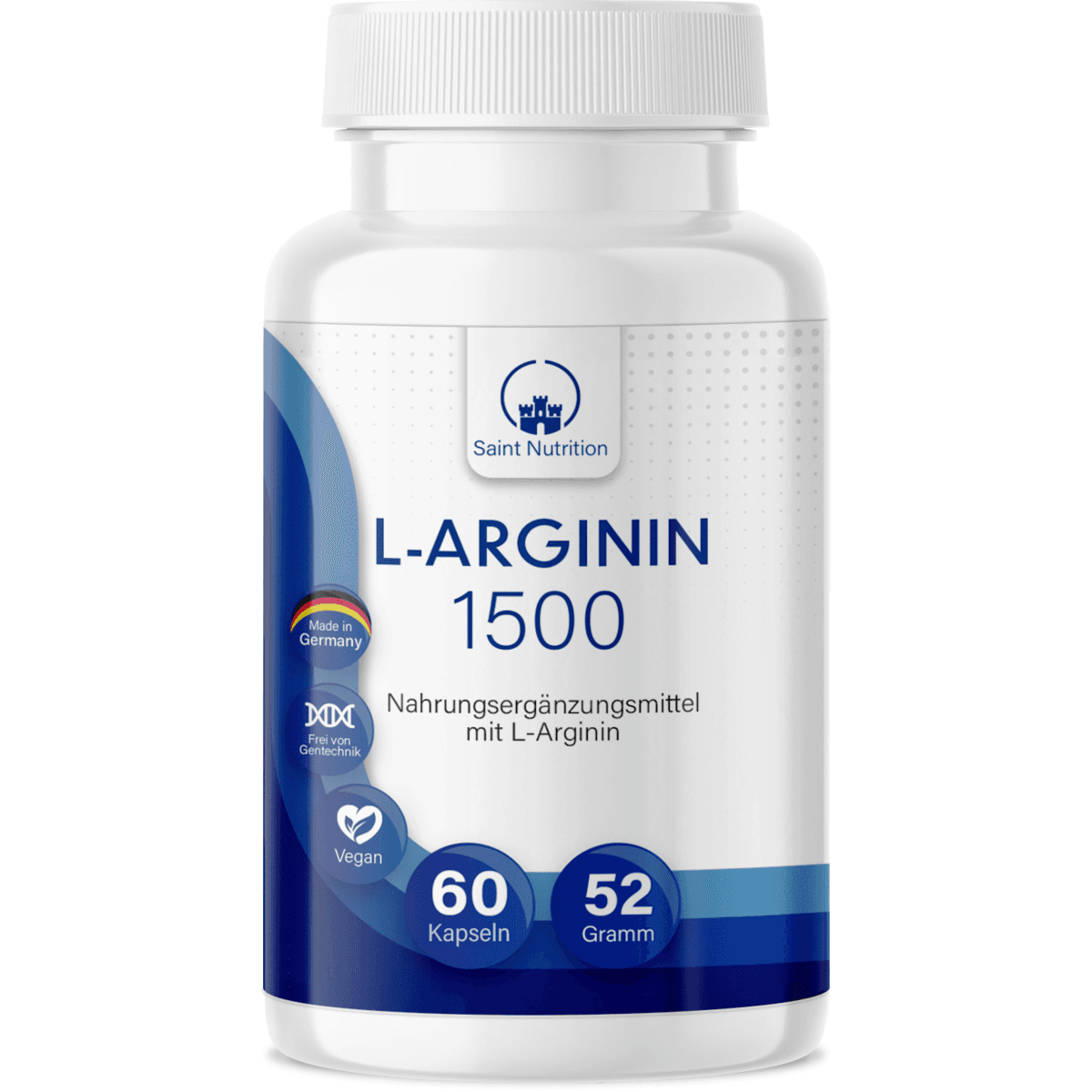 Saint Nutrition L-Arginin - Energy Booster - Unterstützung der sportlichen Leistung - Leistungsfähigkeit & Ausdauer