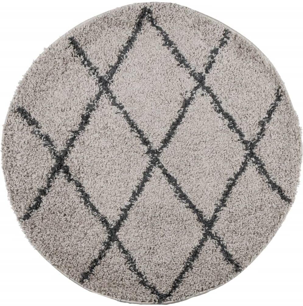 vidaXL Tapis shaggy PAMPLONA poils longs moderne beige et anthracite