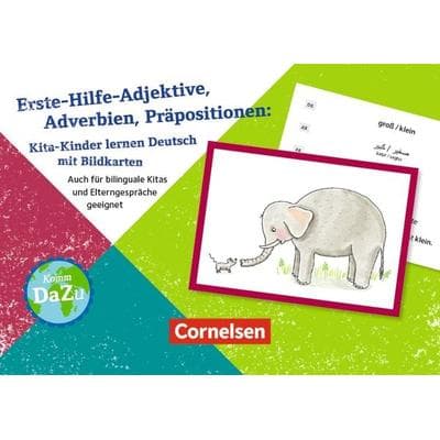 Erste-Hilfe-Adjektive, Adverbien, Präpositionen: Kita-Kinder lernen Deutsch mit Bildkarten, Sonstige von , Cornelsen bei Verlag an der Ruhr GmbH,