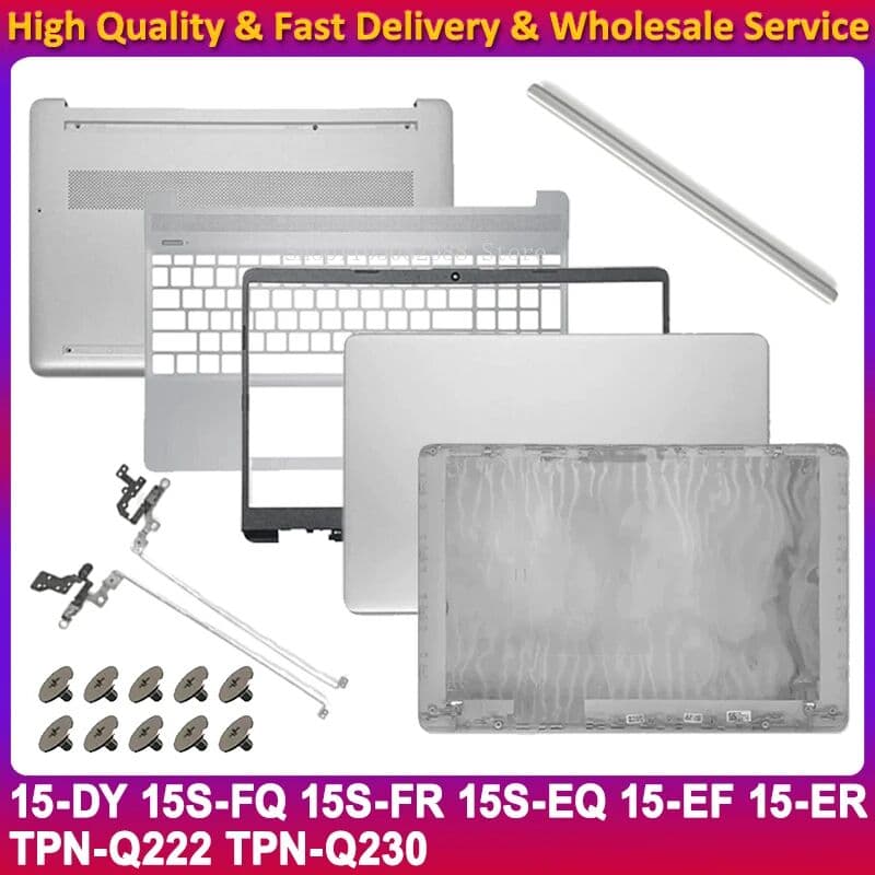 BOMP For HP 15-DY 15S-FQ 15S-FR 15S-EQ 15-EF 15-ER TPN-Q222 TPN-Q230 LCD Back Cover Bezel Palmrest Botttom Case L63603-001 L63590-001