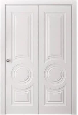 SARTODOORS Basic 9801 White Wood Bi-Fold Closet Doors