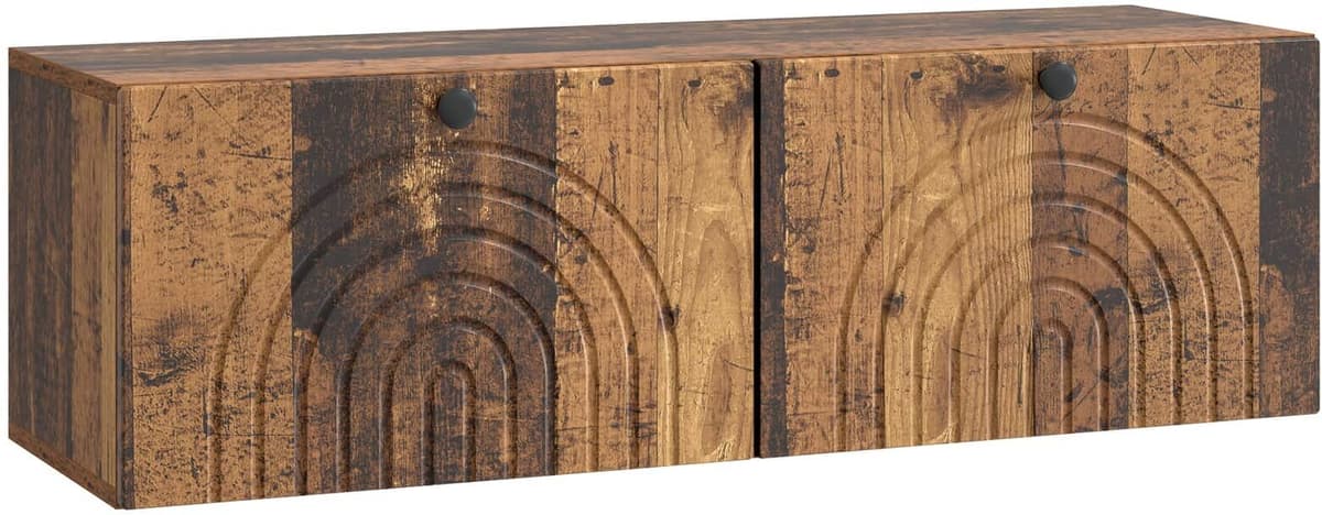 vidaXL Meuble TV mural Bois ancien 98 x 31 x 30 cm Bois d'ingénierie