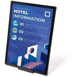 LED A4 INDOOR Werbeaufsteller Slide In LED DIN A4, schwarz mit Beleuchtung, Hoch- und Querformat