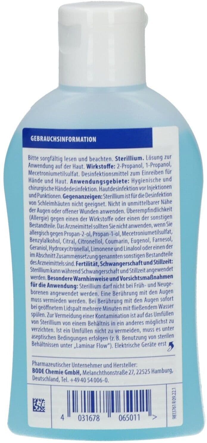 Sterillium® Händedesinfektionsmittel Desinfektionslösung 100 ml 100 ml Desinfektionslösung